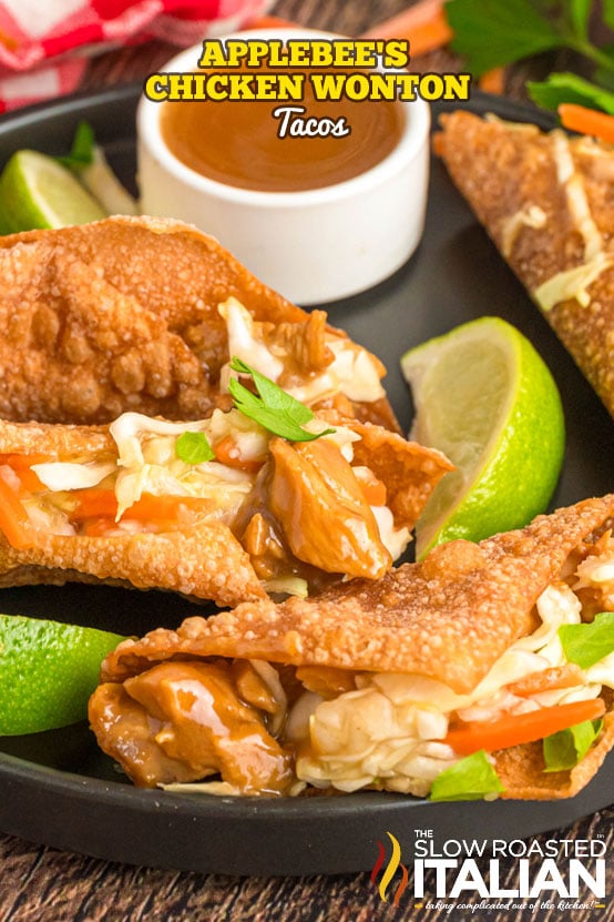 Chicken Wonton Tacos (Applebee’s Copycat!)