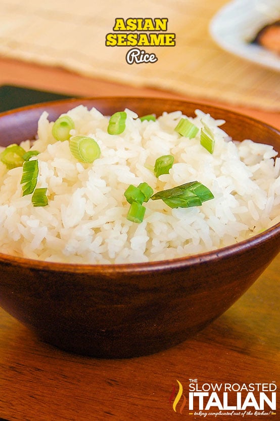 Asian Sesame Scallion Rice
