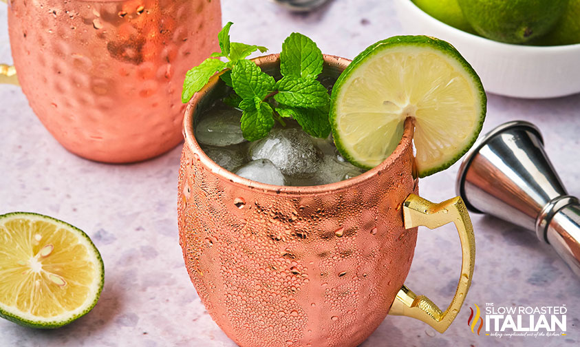 kentucky mule in a copper mug