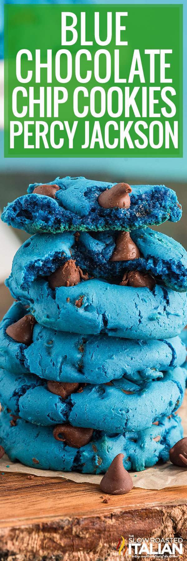 Blue Chocolate Chip Cookies Percy Jackson - PIN