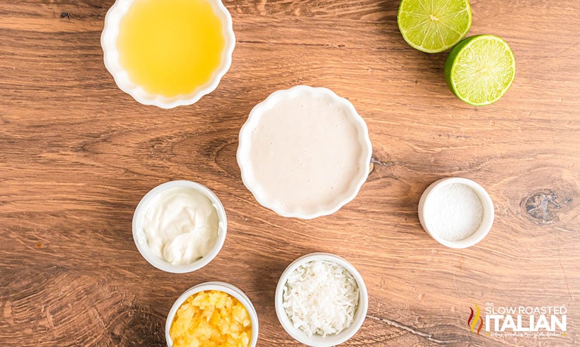 ingredients for coconut shrimp sauce