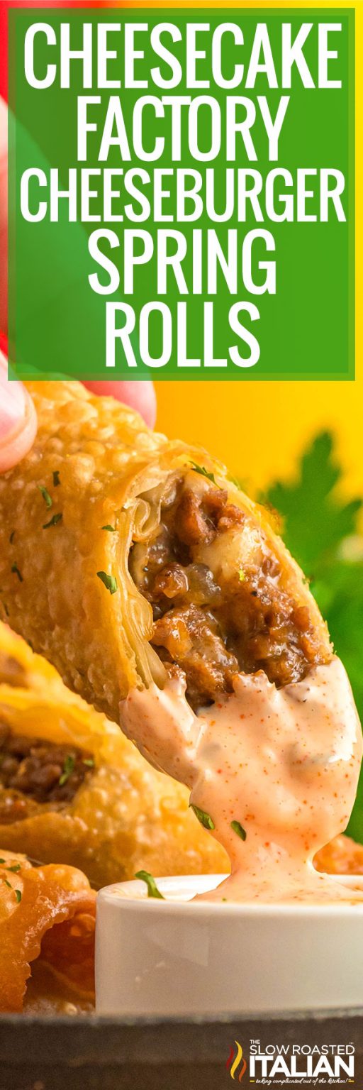 Cheeseburger Spring Rolls Recipe (Cheesecake Factory Copycat) The