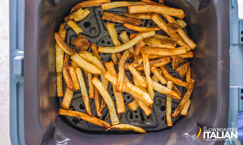 air fryer french fries in air fryer basket