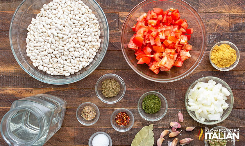 ingredients for italian beans recipe