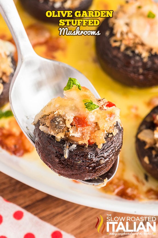 Copycat Olive Garden Stuffed Mushrooms