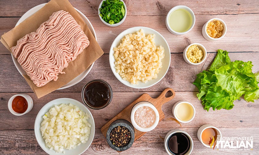 ingredients for pf chang's chicken lettuce wraps recipe