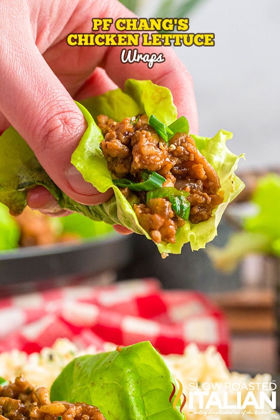 titled: PF Chang's Chicken Lettuce Wraps