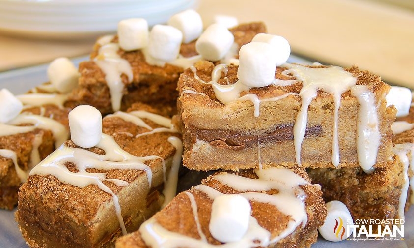 stack of s'mores bars