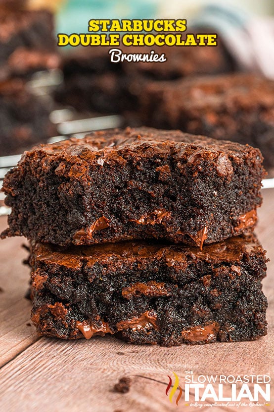 Titled Image: Starbucks Double Chocolate Brownies