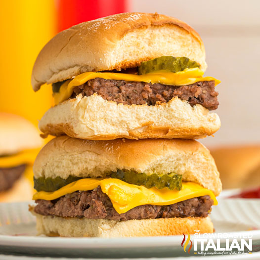 White Castle Burgers (Sliders with Cheese Copycat)