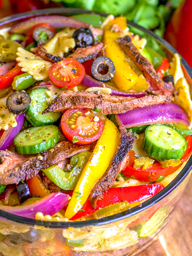 Fajita Steak Pasta Salad