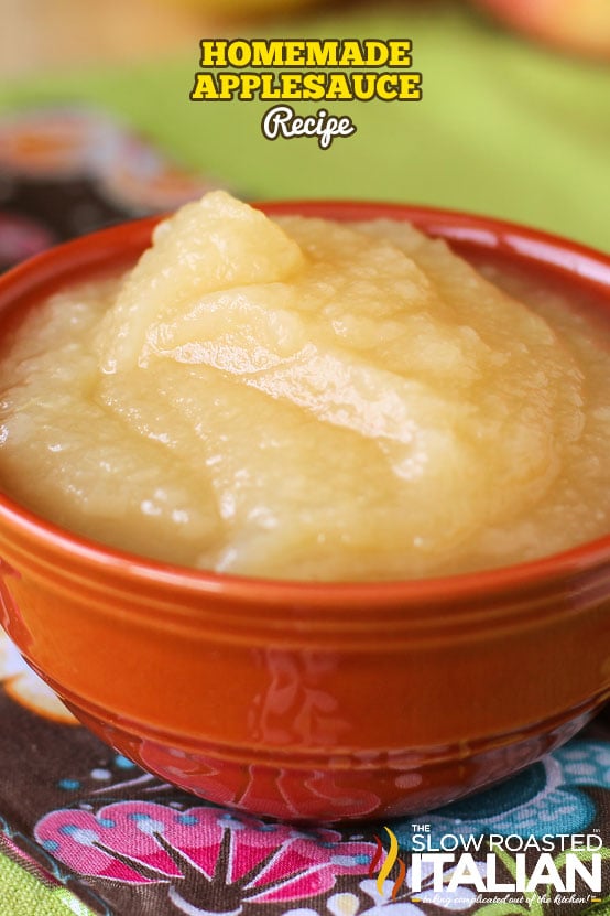 Simple All-Natural Unsweetened Apple Sauce