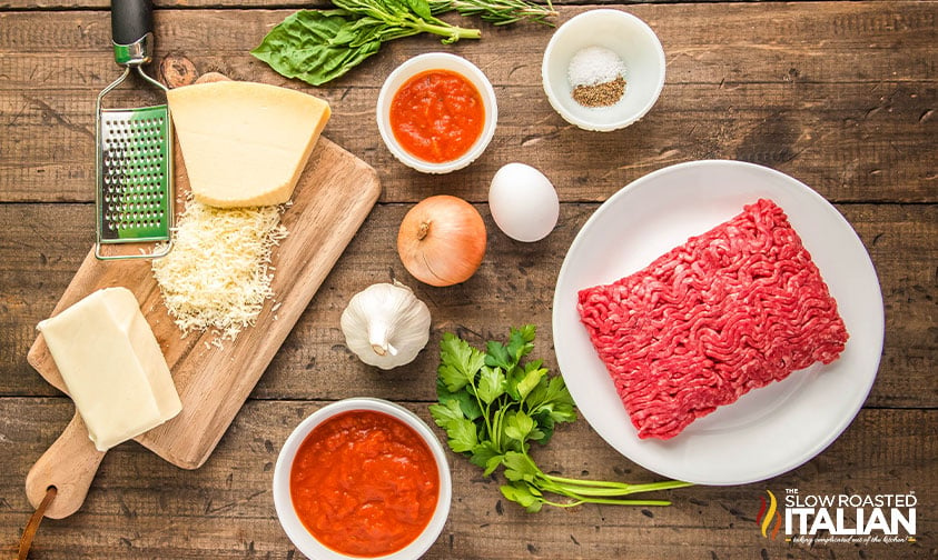 ingredients for meatball casserole recipe