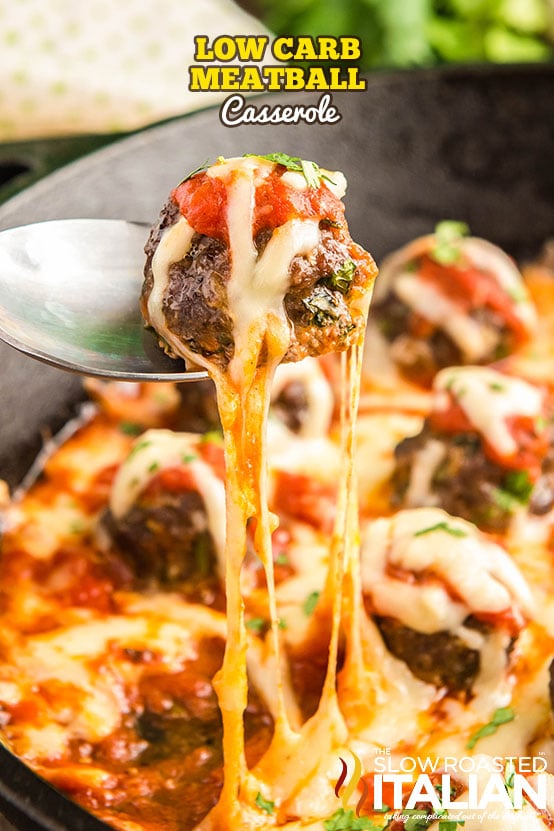 Low Carb Meatball Casserole