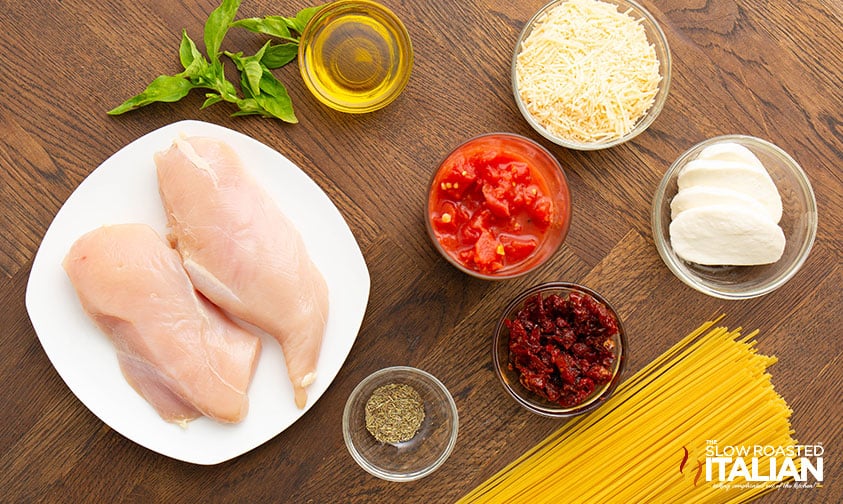 ingredients for chicken bruschetta recipe