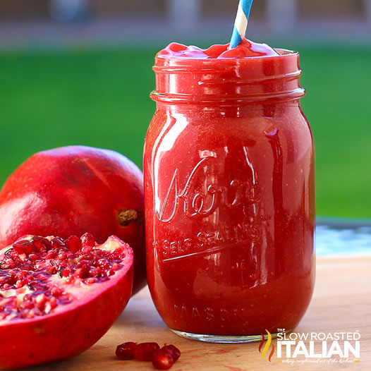 Easy Pomegranate Smoothie Skinny Shake Recipe Video