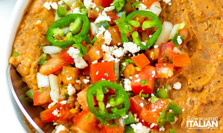 Quick Low Carb Refried Bean Casserole Recipe - The Slow Roasted Italian