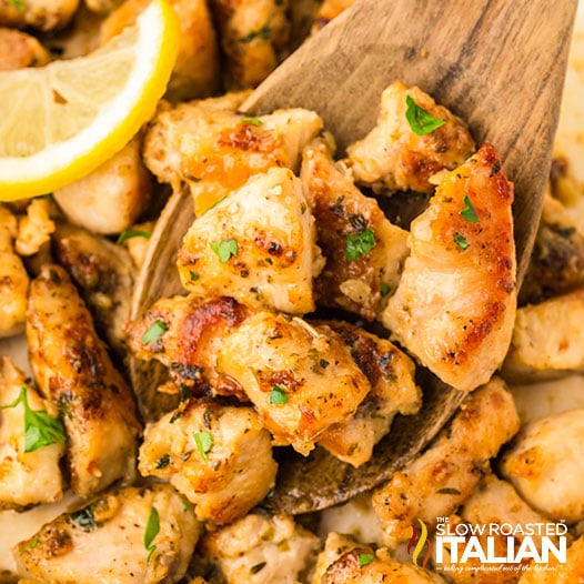 Lemon Garlic Butter Chicken Bites