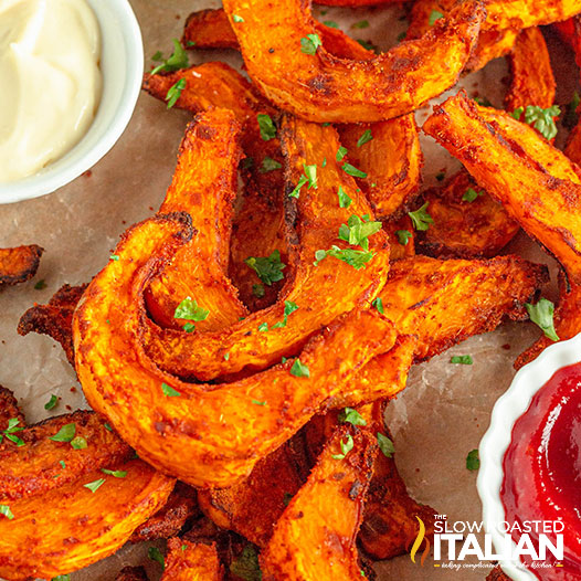 Pumpkin Fries (Air Fryer Recipe!)