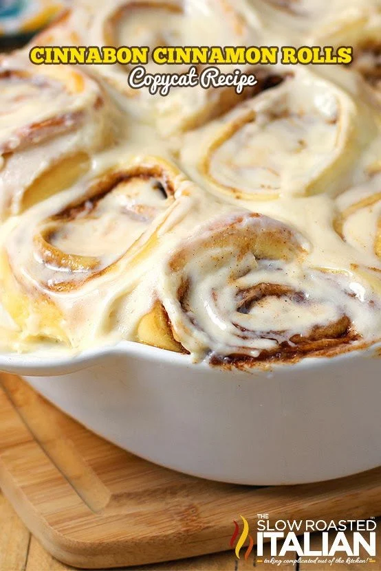titled image: Cinnabon Cinnamon Rolls Copycat Recipe