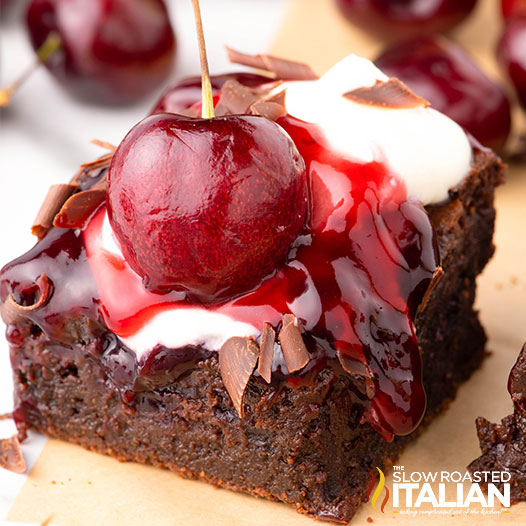 Black Forest Cherry Brownies-image