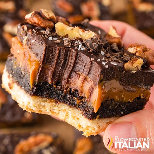 Ooey Gooey Millionaire Brownies-image