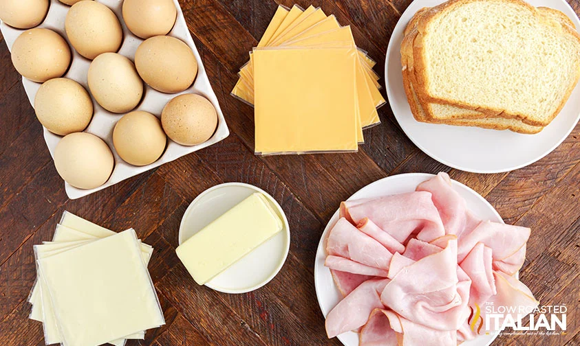 ingredients to make Moons Over My Hammy like Denny's