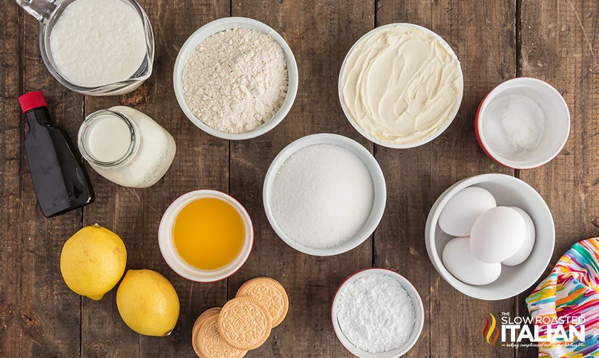 ingredients to make lemon cream cake like Olive Garden