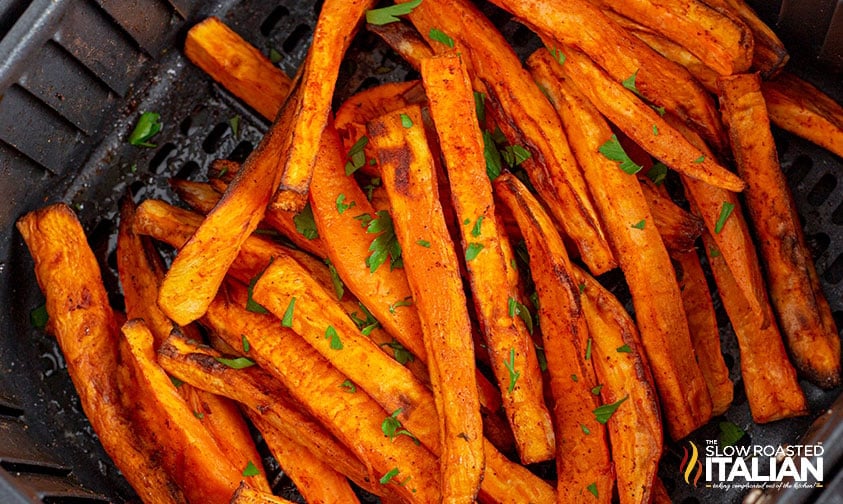 homemade sweet potato fries in air fryer