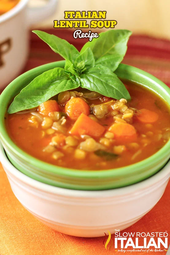 titled image: Italian Lentil Soup Recipe