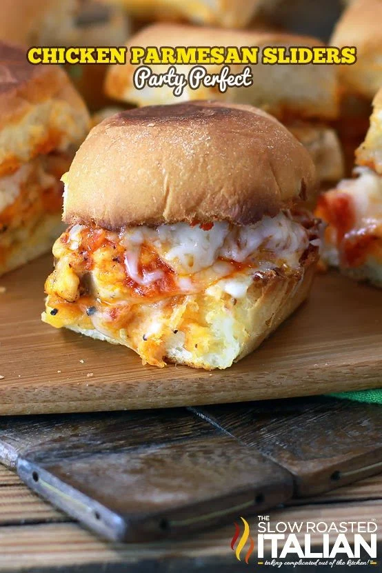 titled image: Chicken Parmesan Sliders Party Perfect