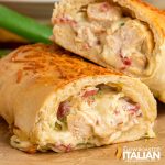 closeup of costco chicken bake