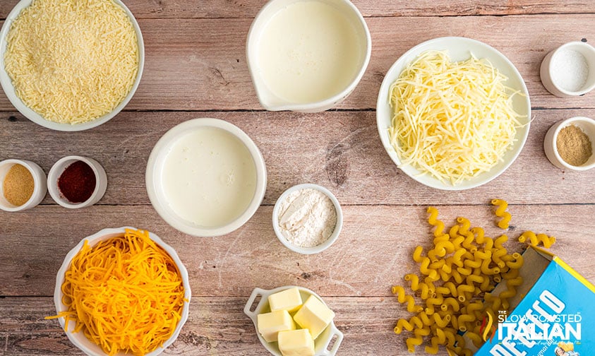 ingredients for copycat costco mac and cheese recipe