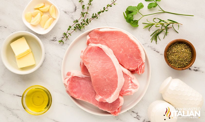 ingredients for italian pork chops