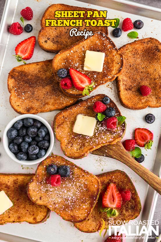 titled: Sheet Pan French Toast Recipe