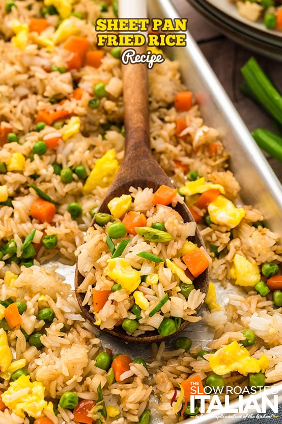 titled: Sheet Pan Fried Rice Recipe