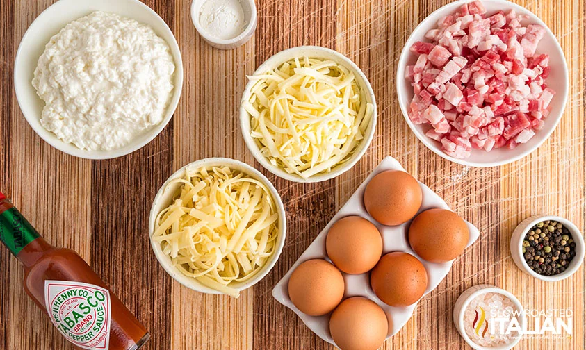 ingredients to make Starbucks egg bites at home