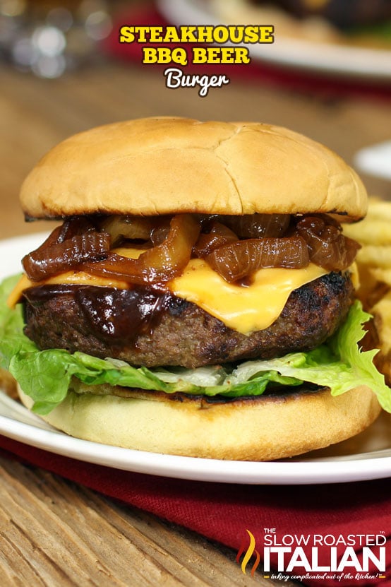 titled: Steakhouse BBQ Beer Burger