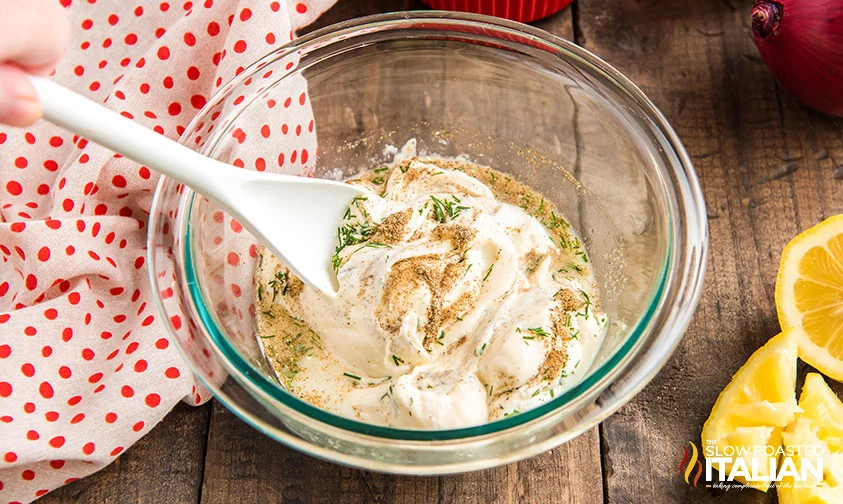 stirring dressing for cold tuna pasta salad