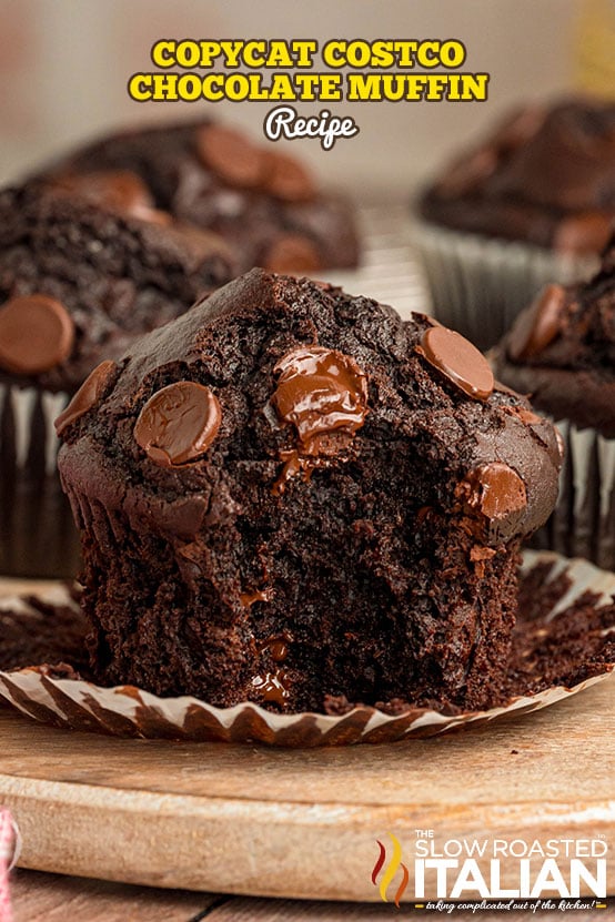 titled: Copycat Costco Chocolate Muffin Recipe