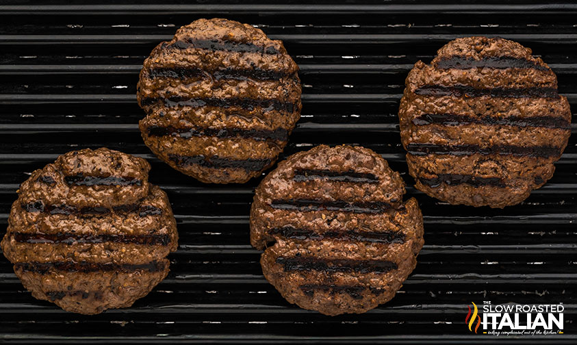 grilled philly cheesesteak burgers