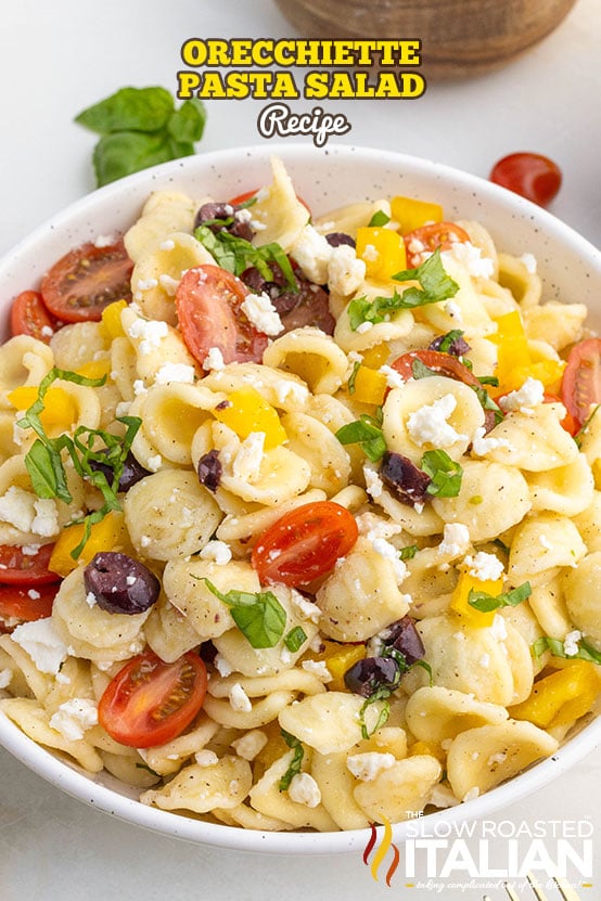 titled: Orecchiette Pasta Salad Recipe