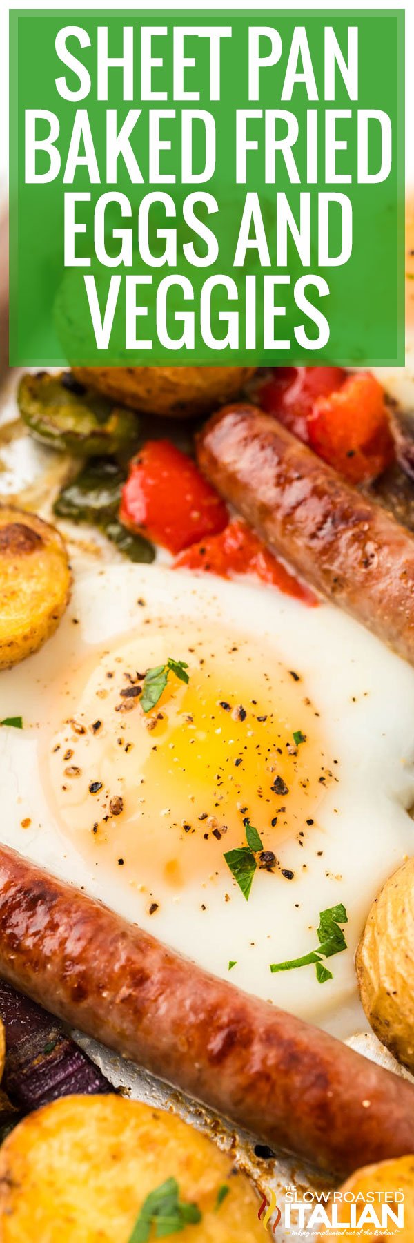 Sheet Pan Baked Fried Eggs and Veggies - PIN