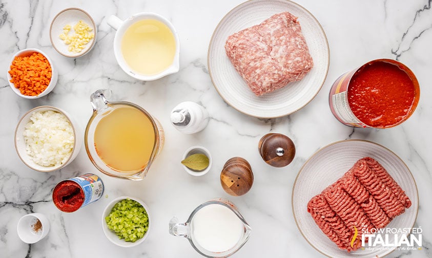 ingredients for authentic bolognese sauce reicpe