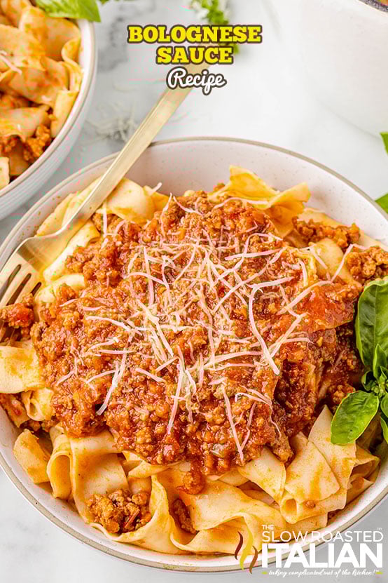 titled: Bolognese Sauce Recipe