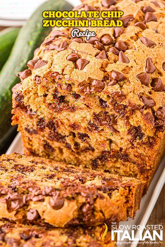 titled image: Chocolate Chip Zucchini Bread Recipe