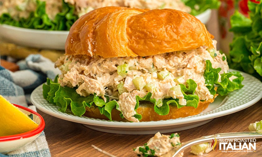 costco chicken salad on a bun