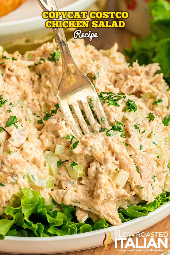 titled: Copycat Costco Chicken Salad Recipe