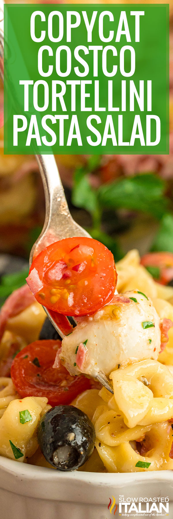 Copycat Costco Tortellini Pasta Salad - PIN