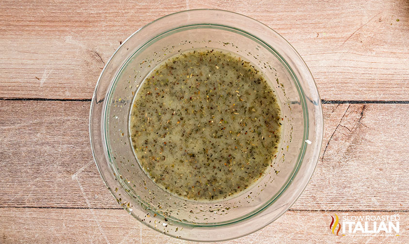 mixed vinaigrette dressing for orzo pasta salad